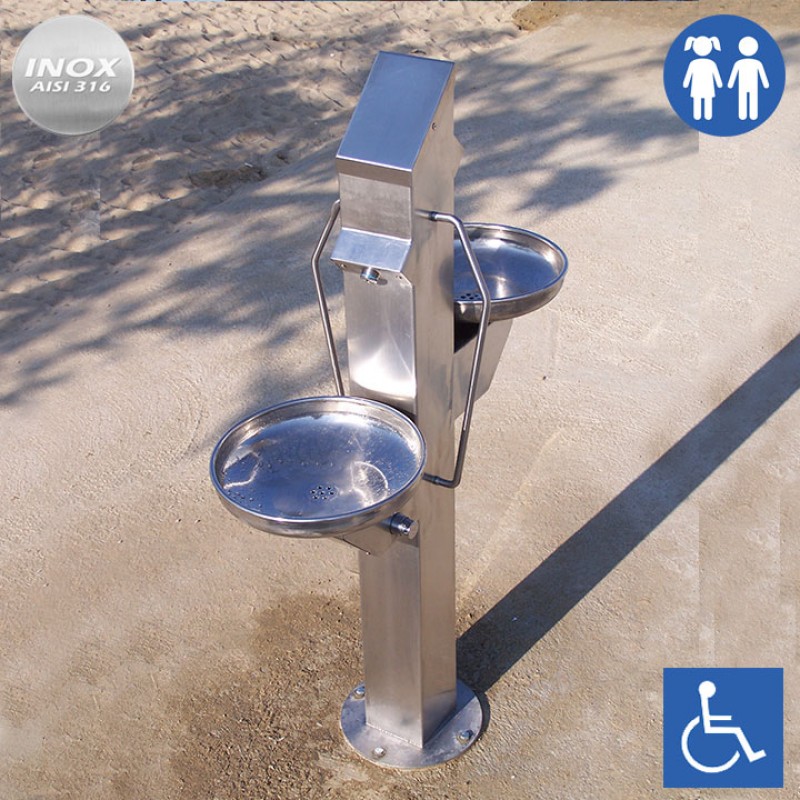 Font urbana Inclusiva per beure FX-03 inox